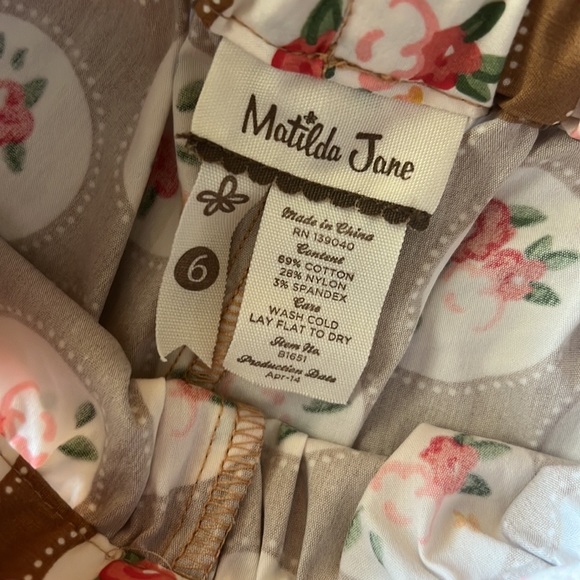 Matilda Jane Ruffle Rose Fall Pants - Picture 3 of 6